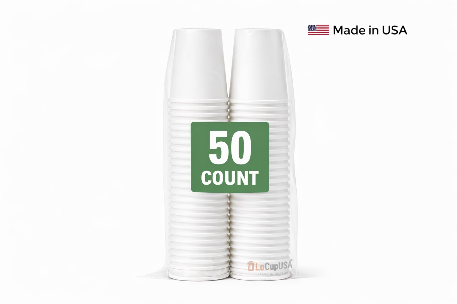 12 oz White Paper Cups