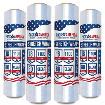 Stretch Film Clear - Industrial Heavy Duty Plastic Shrink Wrap